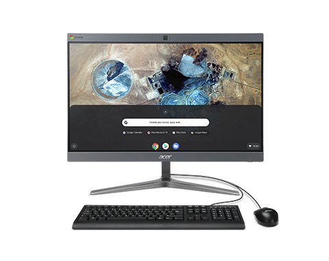 Acer Chromebase All-in-One Pantalla Táctil | CA24I2 | Gris Chrome OS, Procesador Intel® Core™ i5-8250U Quad-core (4 núcleos) 1,60 GHz, 60,5 cm (23,8