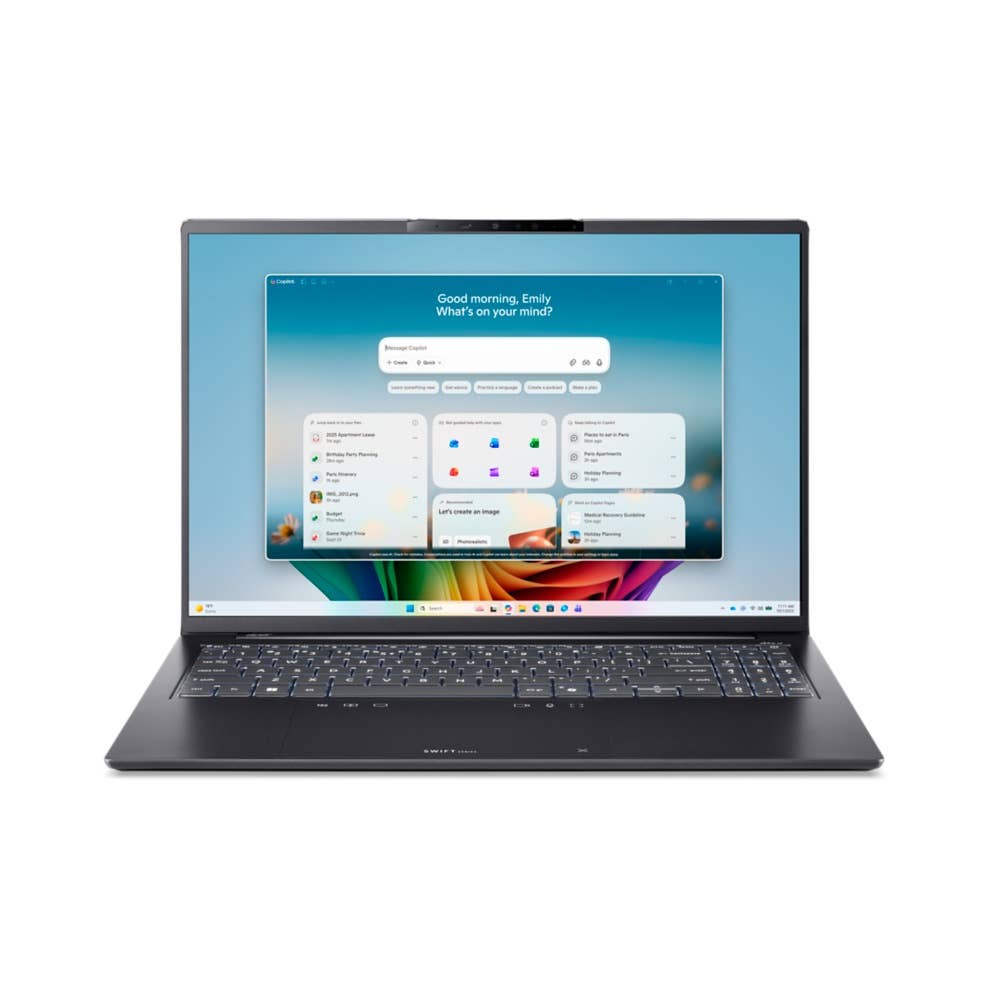 

Acer Swift Go 16 AI OLED, SFG16-I71, Ultrabook/Laptop, 16" WUXGA, Intel Core Ultra 7, 16GB RAM, 512GB SSD, Intel Graphics, Windows 11 Home, Schweizerdeutsch Keyboard, Grau